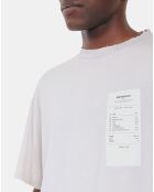 T-shirt avec sérigraphie gris
