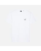 T-shirt avec broderie blanc