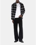 T-shirt avec broderie blanc