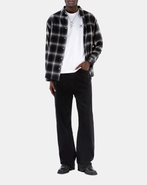 T-shirt avec broderie blanc