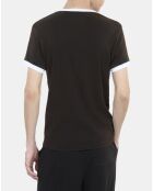 T-shirt à sérigraphie noir