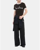 T-shirt à sérigraphie noir