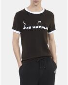 T-shirt à sérigraphie noir