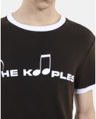 T-shirt à sérigraphie noir