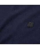 Pull en laine mélangée bleu marine