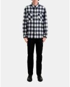Surchemise à carreaux noirs et blancs