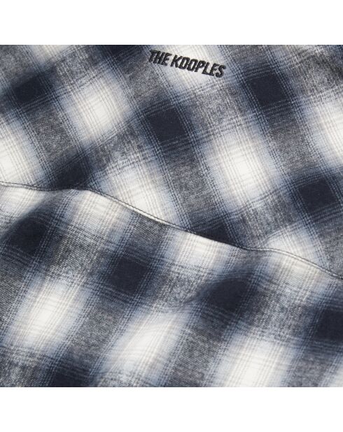 Surchemise à carreaux noirs et blancs