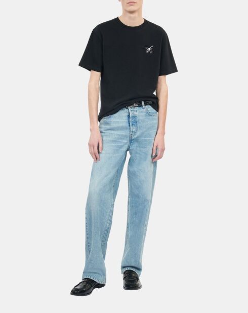 T-shirt avec broderie noir