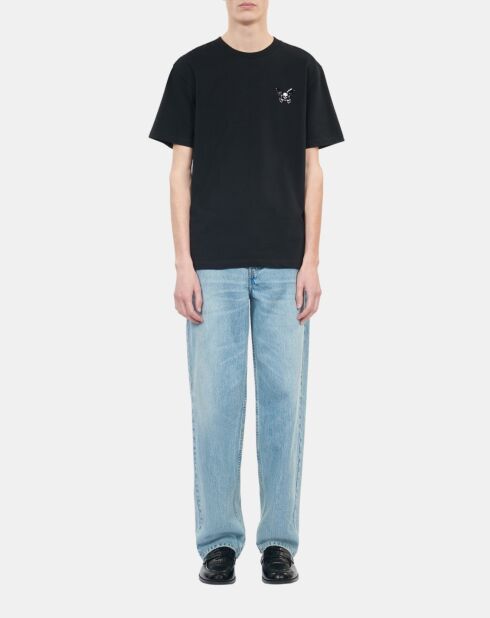 T-shirt avec broderie noir