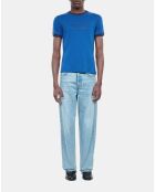 T-shirt avec sérigraphie bleu