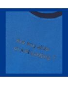 T-shirt avec sérigraphie bleu