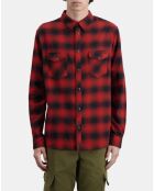 Chemise à carreaux rouge et noire