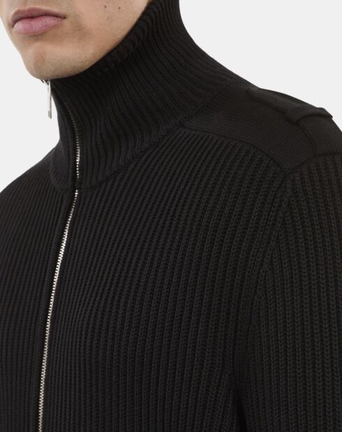 Cardigan en coton noir