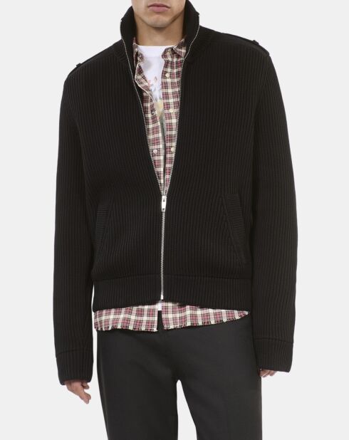 Cardigan en coton noir