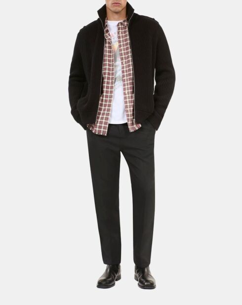 Cardigan en coton noir