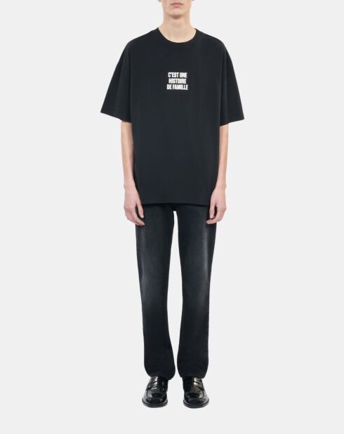 T-shirt avec sérigraphie noir