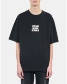 T-shirt avec sérigraphie noir