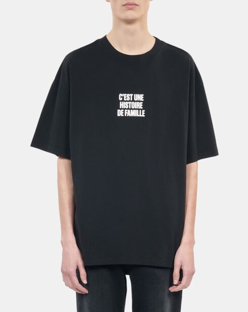 T-shirt avec sérigraphie noir