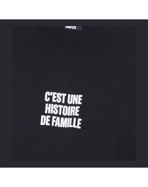 T-shirt avec sérigraphie noir