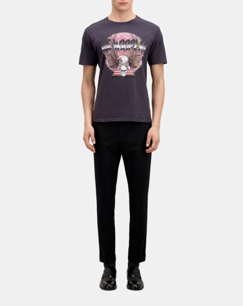 T-shirt avec sérigraphie carbone