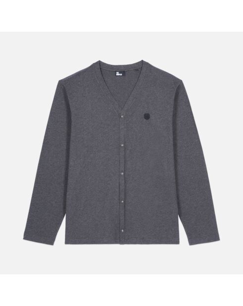 Cardigan en coton gris