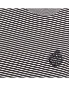T-shirt Blason à rayures noir et blanc