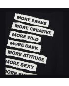 T-shirt manches longues noir lavé