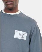 T-shirt avec sérigraphie bleu foncé