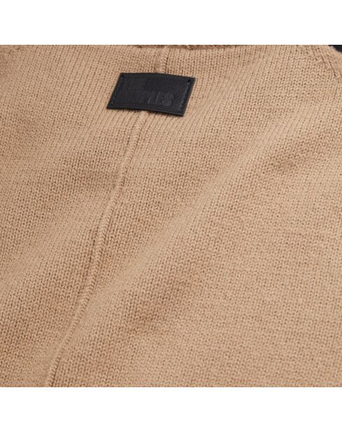 Pull en laine marron