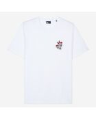 T-shirt avec broderie blanc