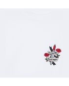 T-shirt avec broderie blanc