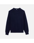 Pull en cachemire bleu marine