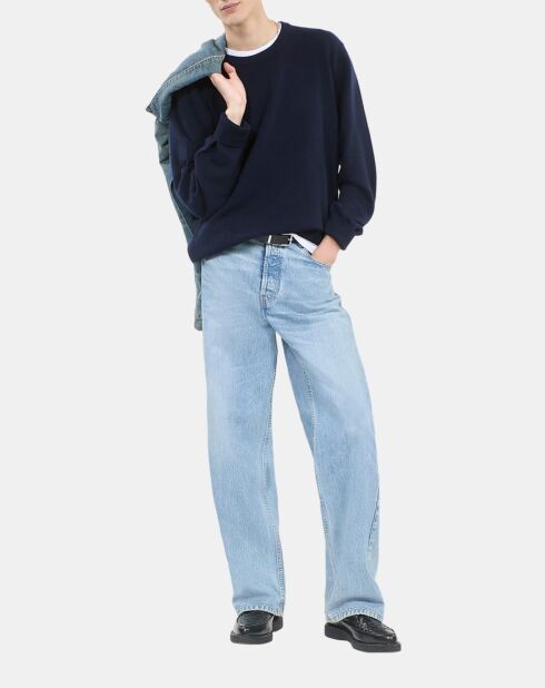 Pull en cachemire bleu marine