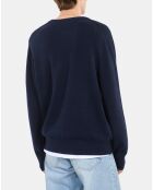 Pull en cachemire bleu marine