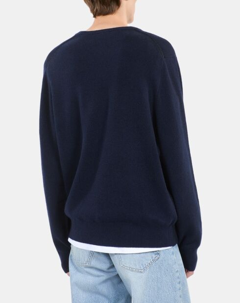 Pull en cachemire bleu marine