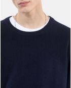 Pull en cachemire bleu marine