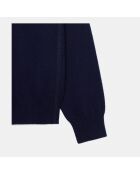 Pull en cachemire bleu marine