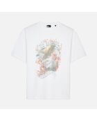 T-shirt avec sérigraphie écru