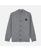 Cardigan   en laine grise