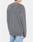 Cardigan   en laine grise