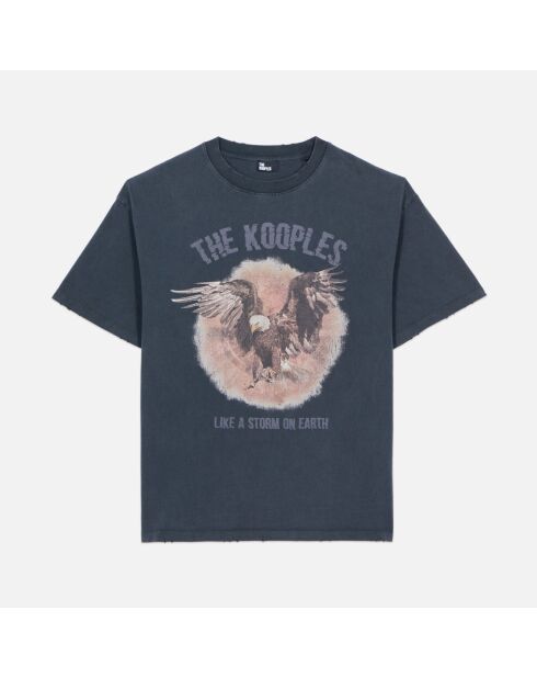 T-shirt à sérigraphie noir