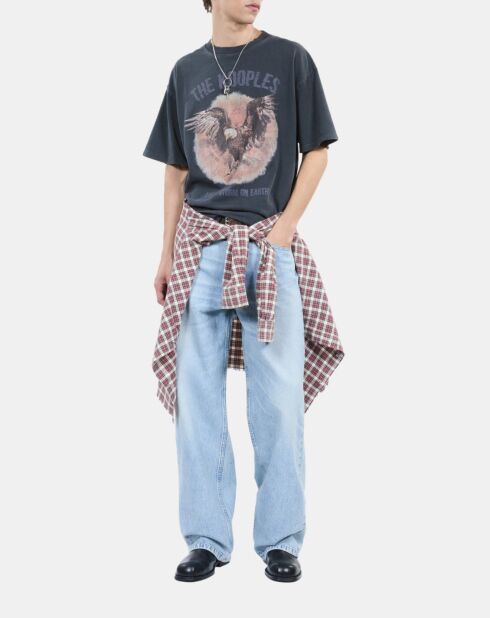 T-shirt à sérigraphie noir