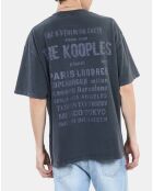 T-shirt à sérigraphie noir