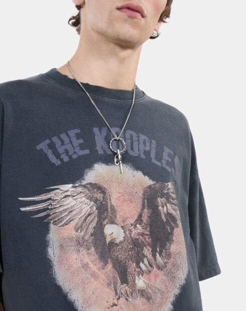 T-shirt à sérigraphie noir