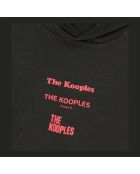 T-shirt manches longues avec sérigraphie noir lavé