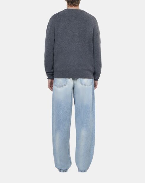 Pull en cachemire gris