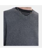 Pull en cachemire gris