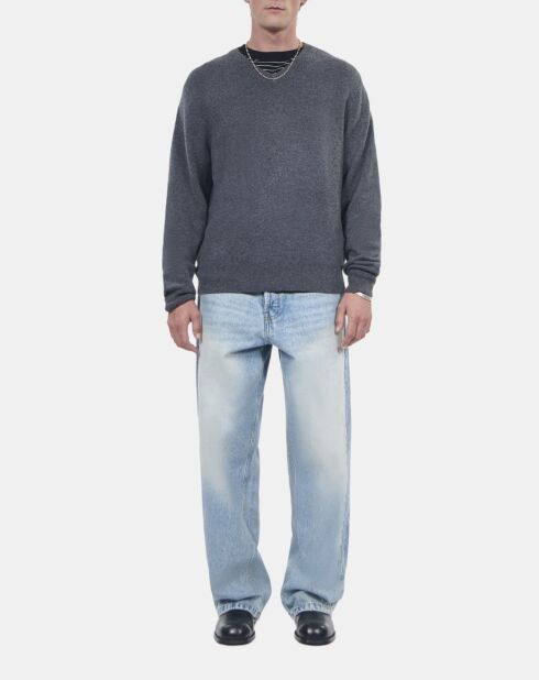 Pull en cachemire gris