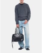 Pull en cachemire gris