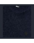 Pull en mohair et laine bleu marine